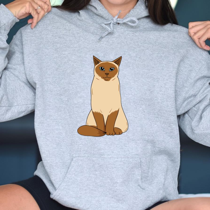 A Cute Siamese Cat Hoodie