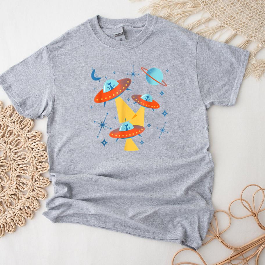 Atomic Age Space Cadets Cats T-Shirt