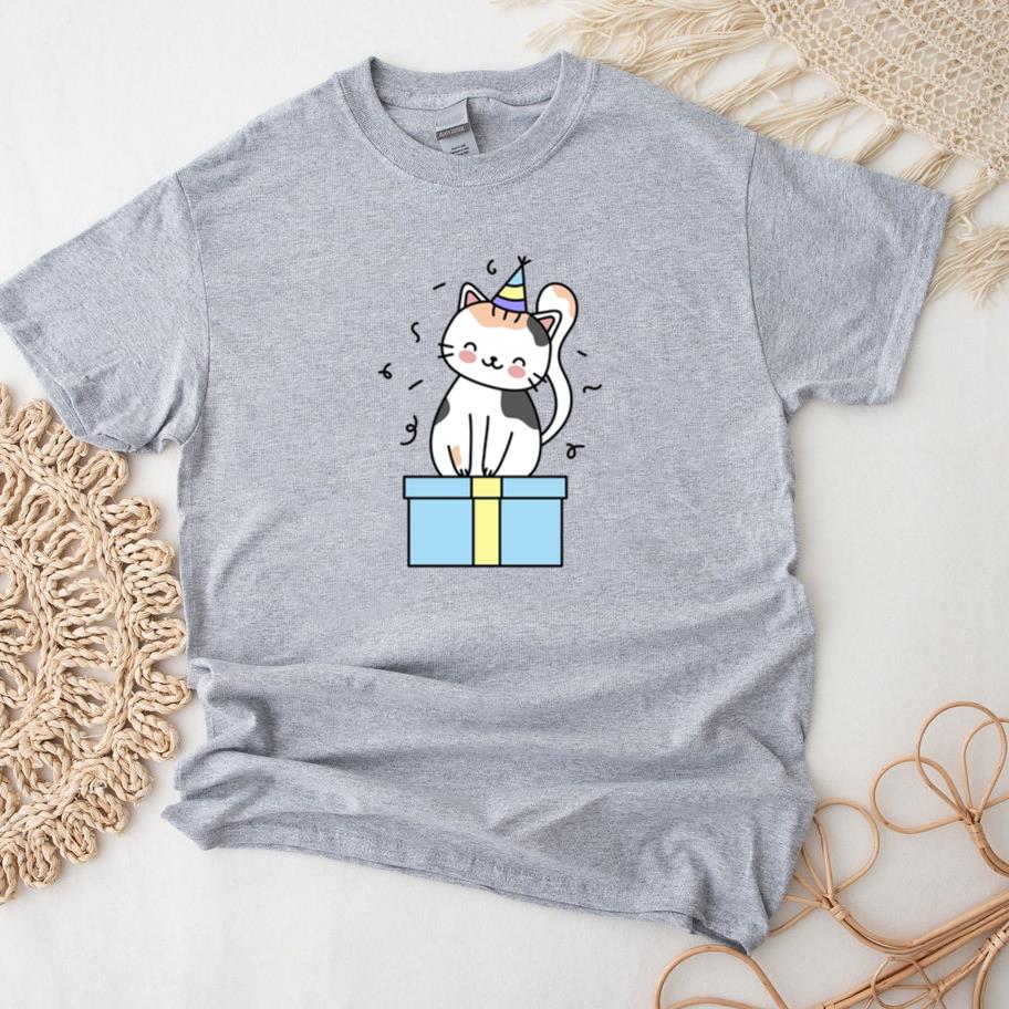 Birthday Cute Cat Gift T-Shirt