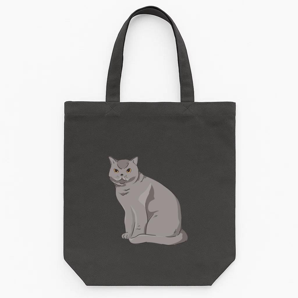 British Shorthair Cat Animal Tote Canvas Bag