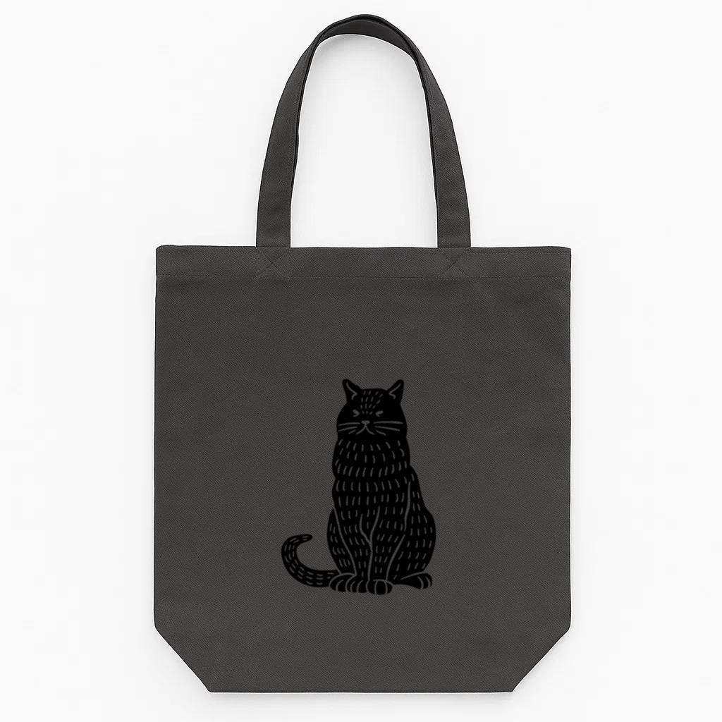 Cat Pet Cut Out Tote Canvas Bag