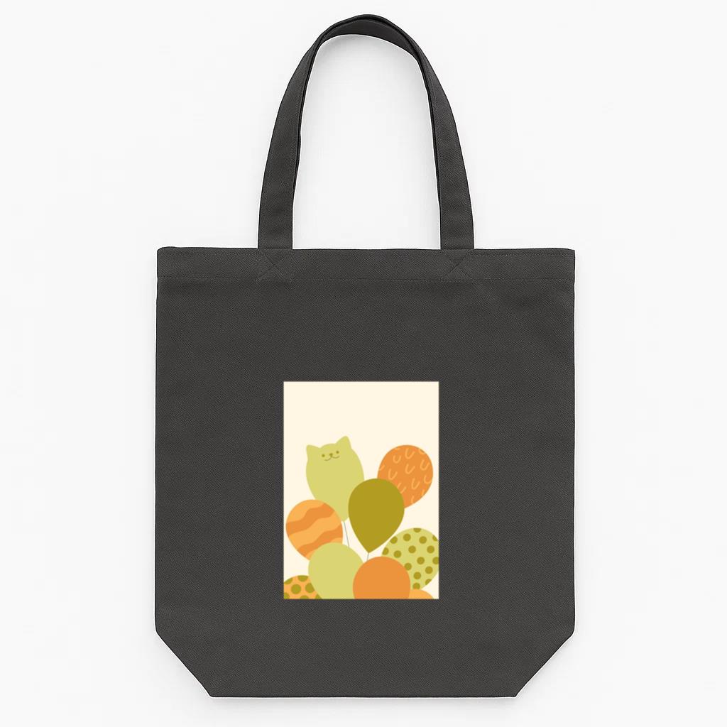 Cute Cat Balloon Design Tote Canvas Bag