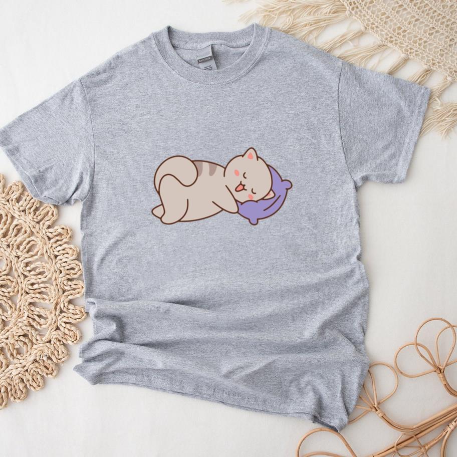 Cute Cat Sleeping Animal T-Shirt
