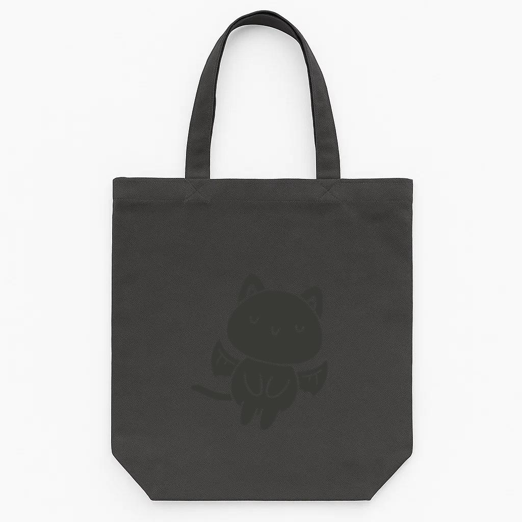 Cute Cat With Wings Character Tote Canvas Bag