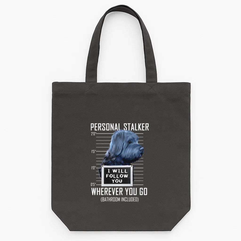 I Will Follow You Dog Tote Canvas Bag