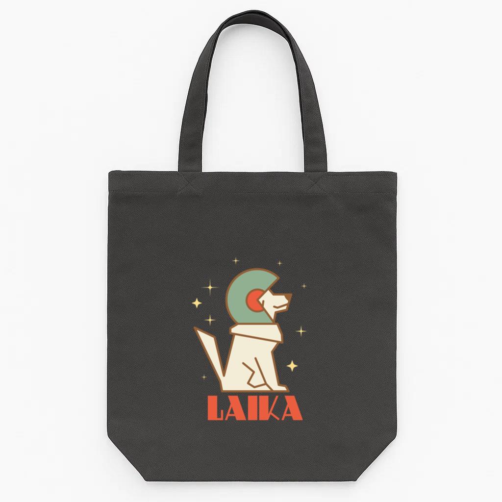 Laika Sputnik Space Dog Space Travel USSR Tote Canvas Bag