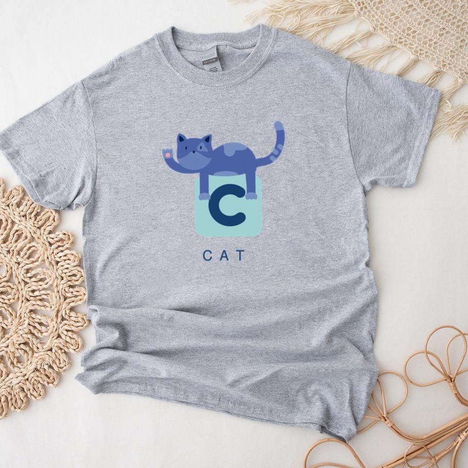 Letter C Cat Alphabet T-Shirt