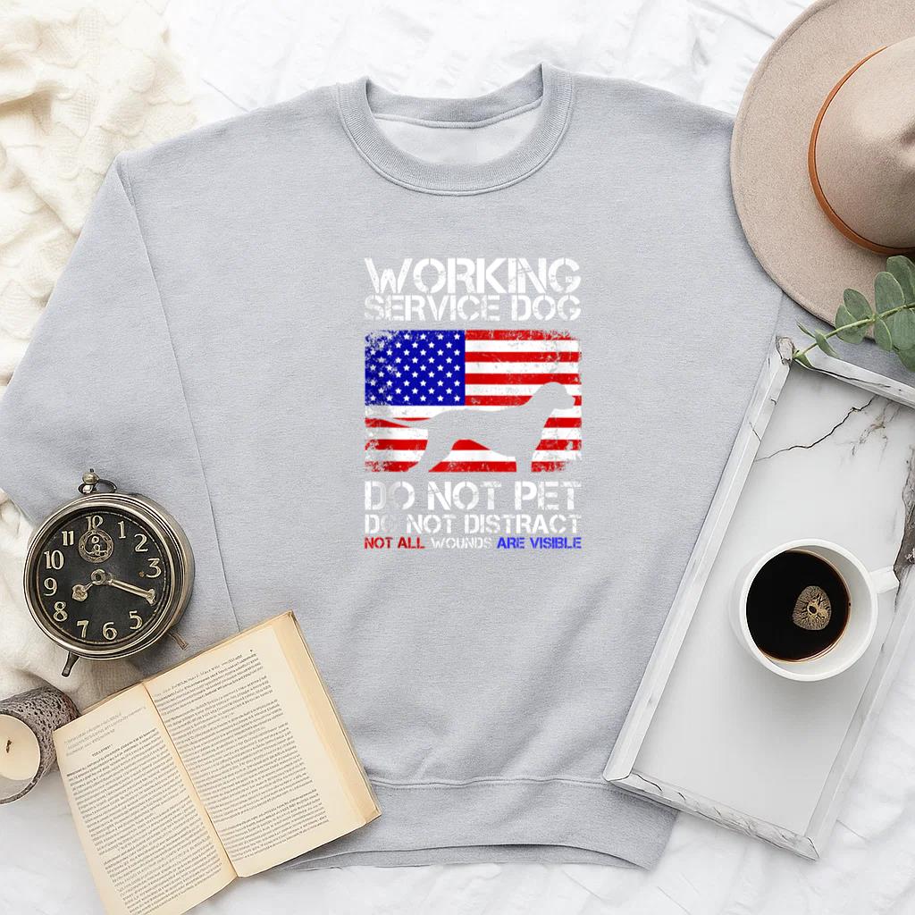 PTSD Awareness Service Dog Assistant K9 Sweatshirt