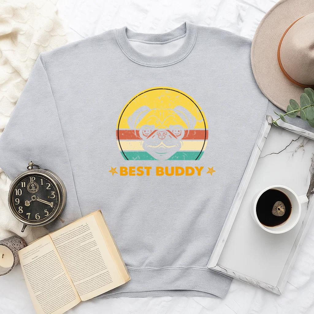 Pug Dog Best Buddy Sweatshirt