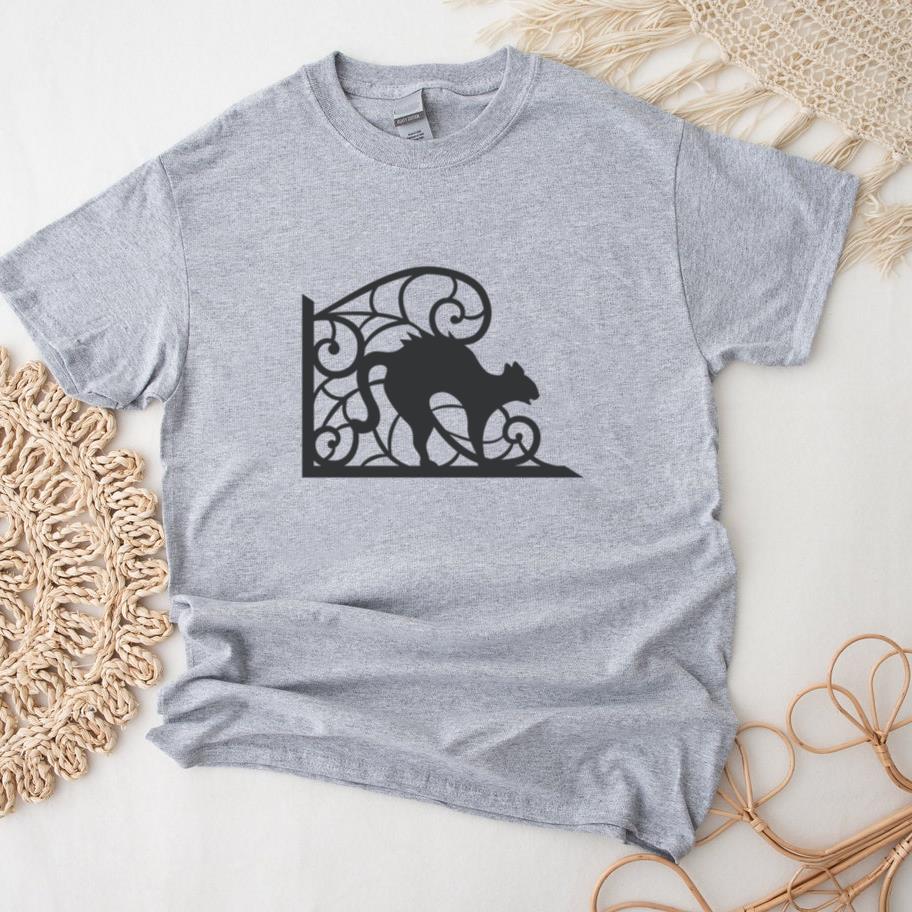 Silhouette Of An Angry Cat T-Shirt