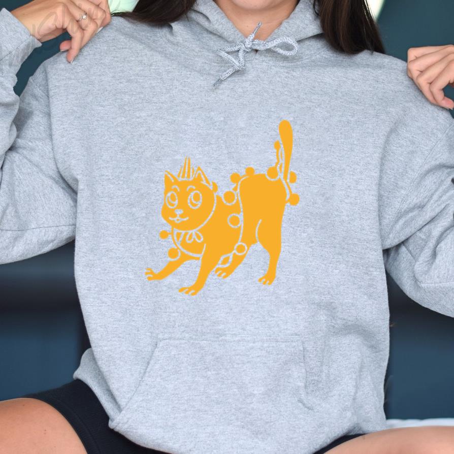 Yellow Cat With A Crown On Its Head Hoodie