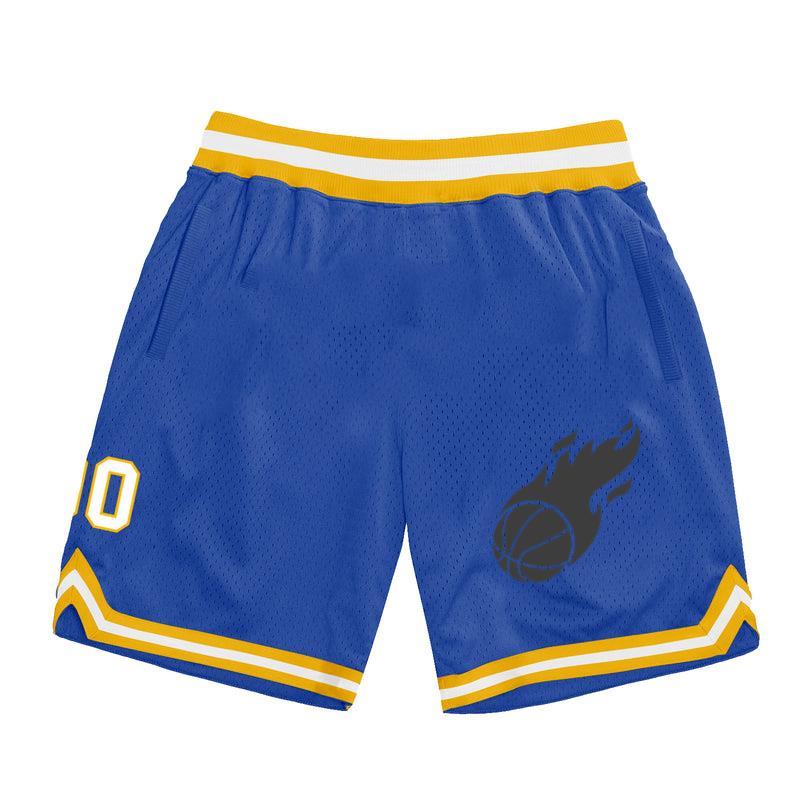 Flaming Basketball Ball Cut Out Basketball Shorts