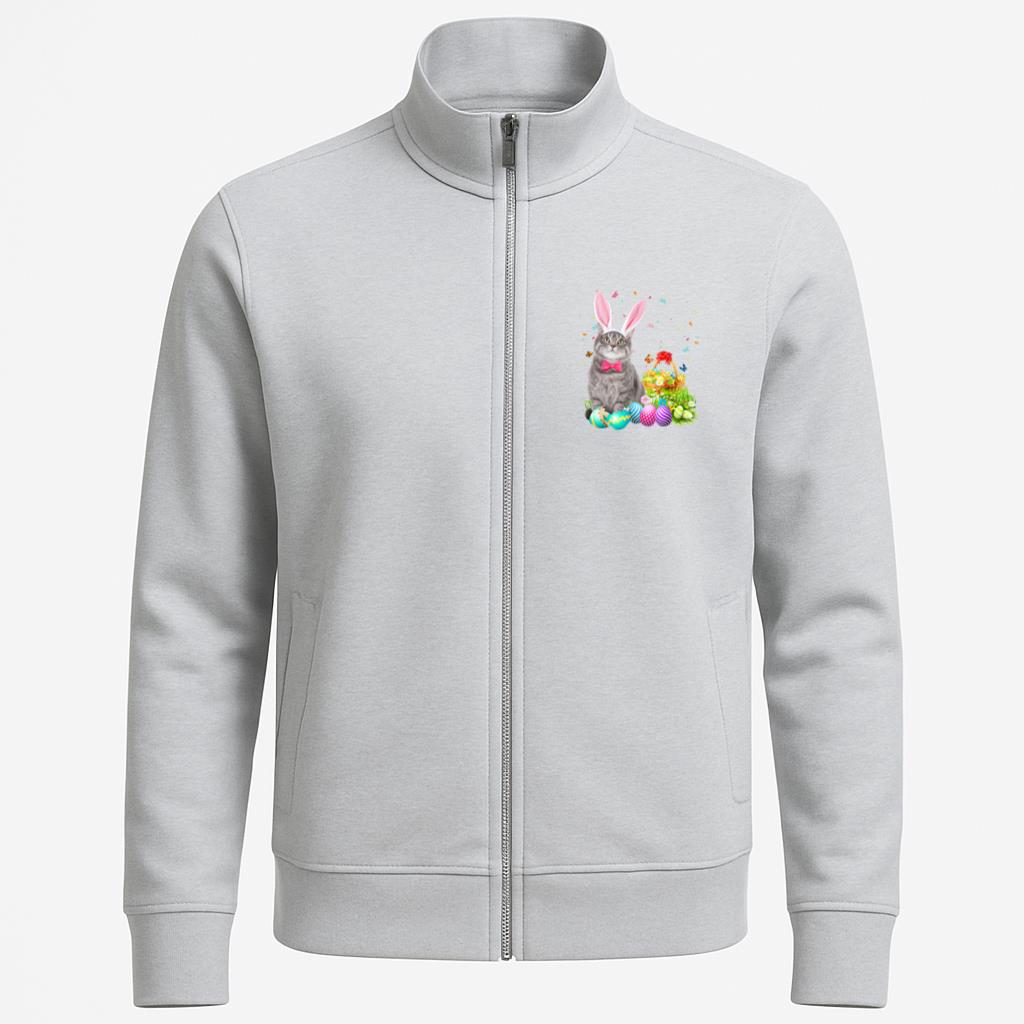 Happy Easter Cute Bunny Cat Eggs Basket Men Women Funny Gift Jacket
