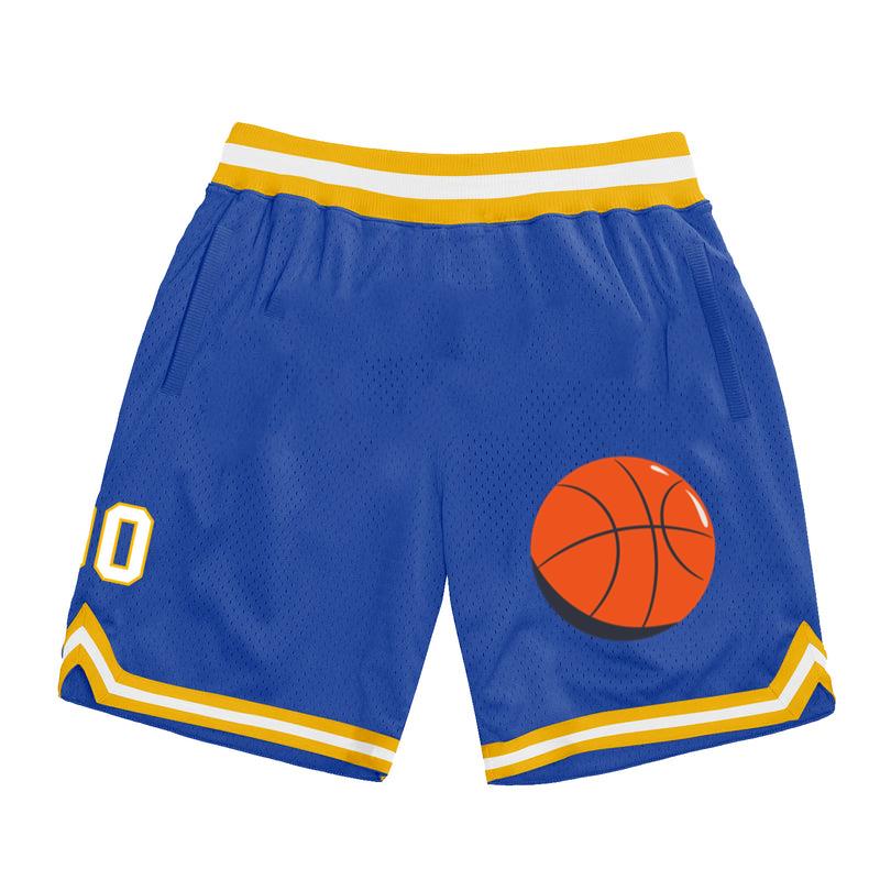 Orange Basketball Hand Drawn Basketball Shorts