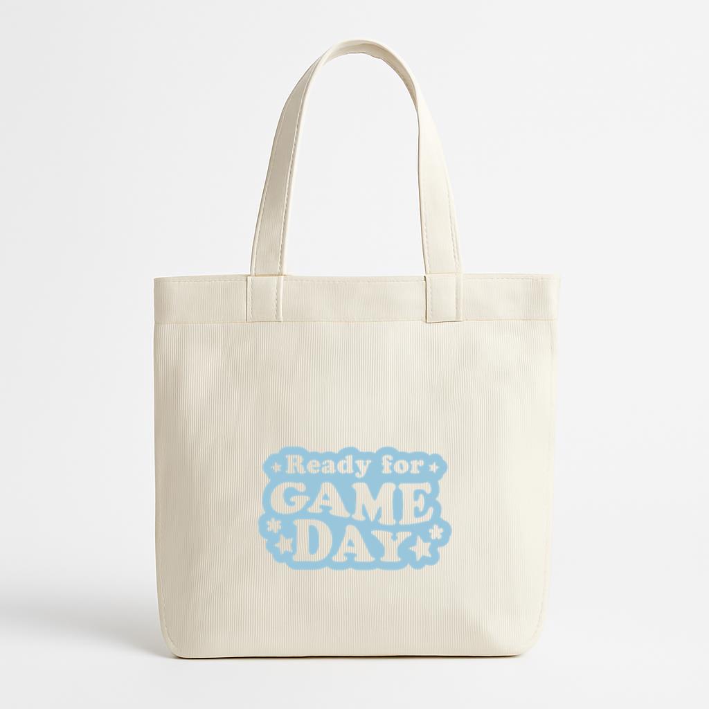 Ready For Game Day Sticker Canvas Tote Bag
