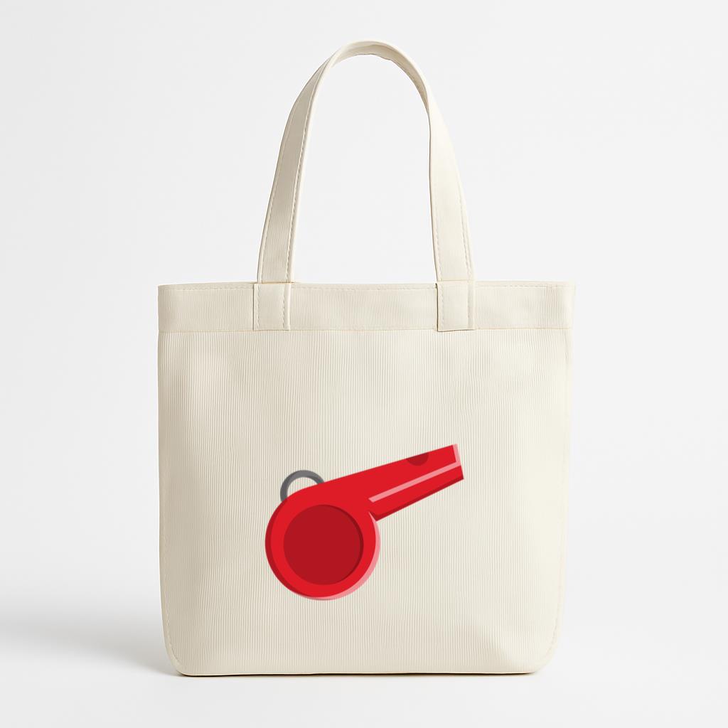 Referee Whistle Icon Canvas Tote Bag