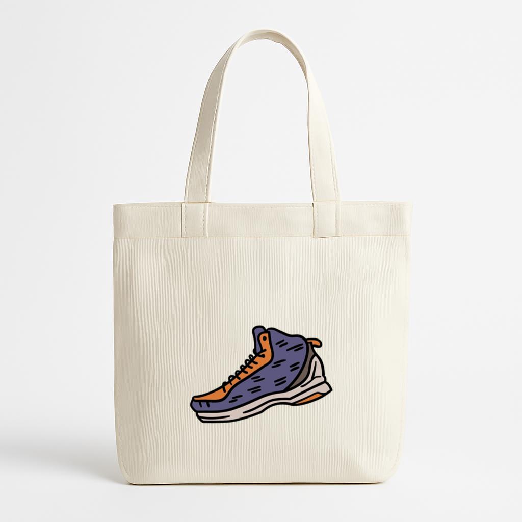 Shoes Basketball Hand Drawn Canvas Tote Bag
