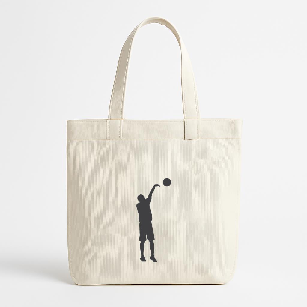 Shot Ball Player Canvas Tote Bag