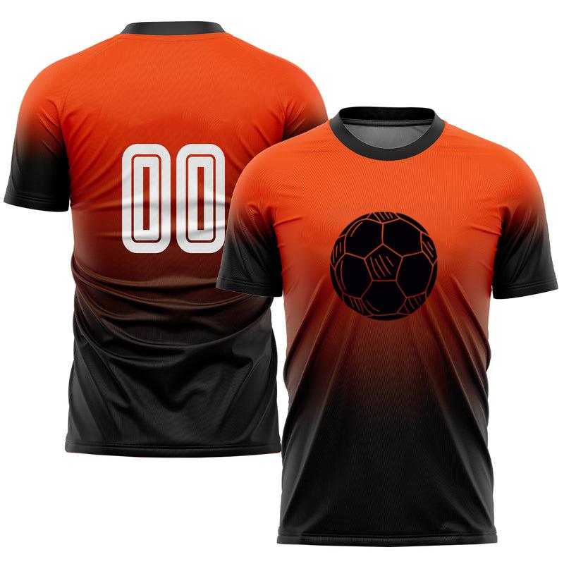 Soccer Ball Hand Drawn Symbol Black Soccer Jersey