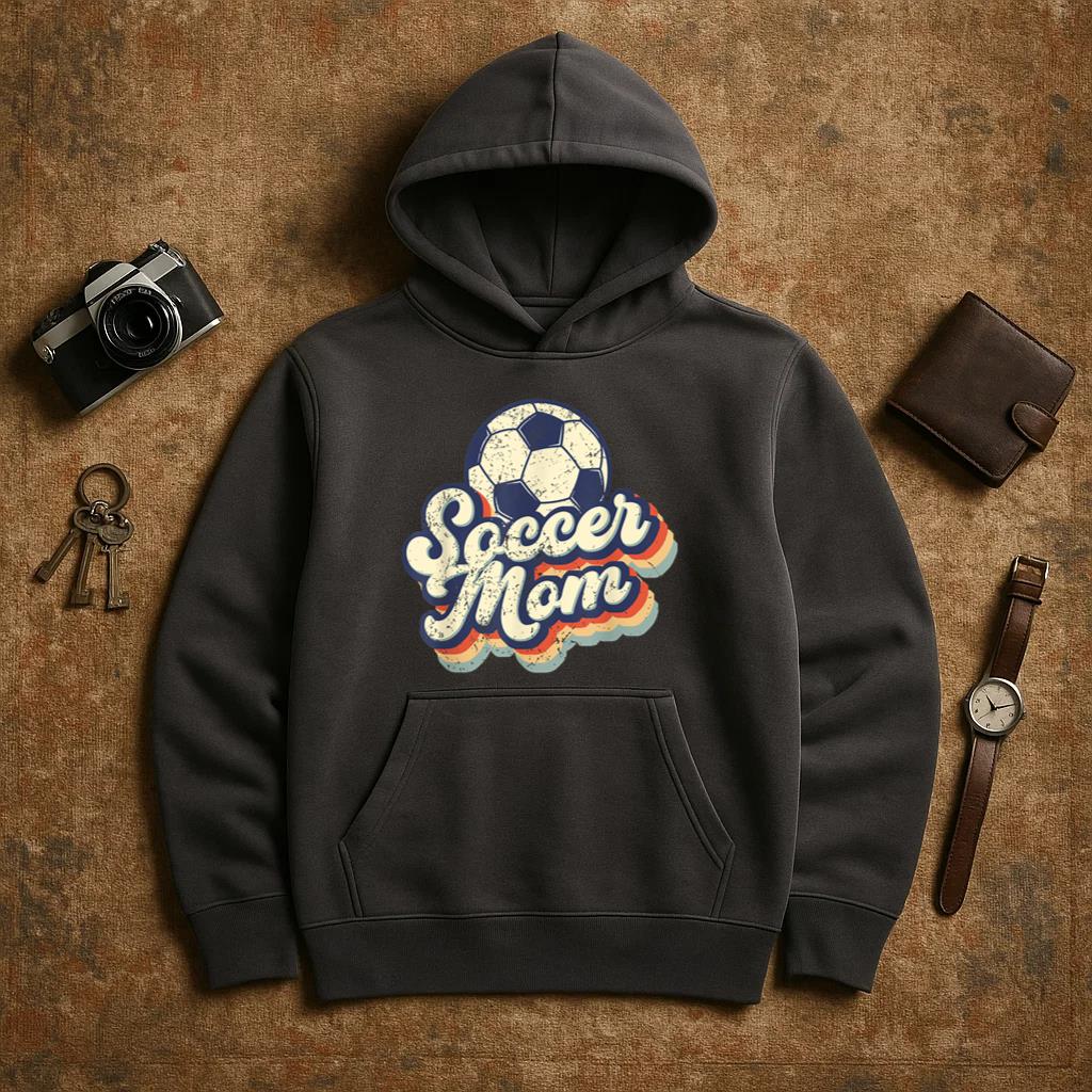 Soccer Mom Retro Vintage Mom Life Hoodie