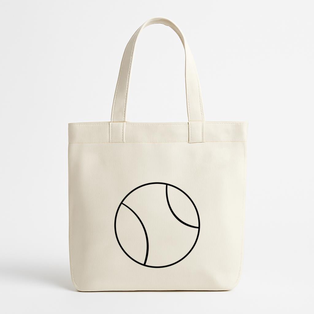 Stroke Tennis Ball Canvas Tote Bag